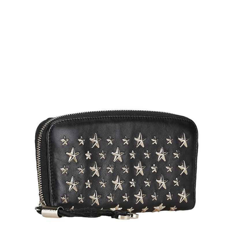Jimmy Choo Jimmy Choo Jimmy Choo Star Studs Leather Zip Wallet Leather Long Wallet in Very Good Condition Size ONE SIZE - 2 Thumbnail
