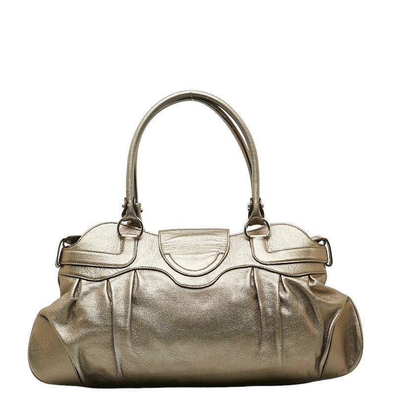 Salvatore Ferragamo Salvatore Ferragamo Salvatore Ferragamo Gancini Leather Handbag Leather Handbag in Very Good Condition Size ONE SIZE - 3 Thumbnail
