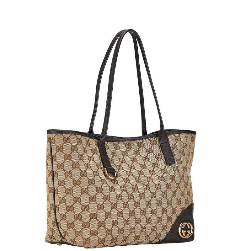 Gucci Gucci Gucci GG Canvas New Britt Tote Bag 169946 Canvas Tote Bag 169946 in Very Good Condition Size ONE SIZE - 2 Thumbnail