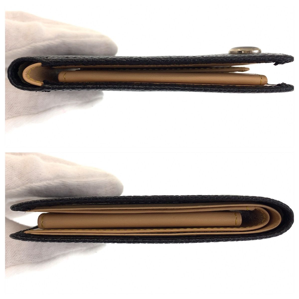 Other Other JC de CASTELBAJAC Black Leather Compact Wallet Leather Short Wallet 408369 in Very Good Condition Size ONE SIZE - 8 Thumbnail