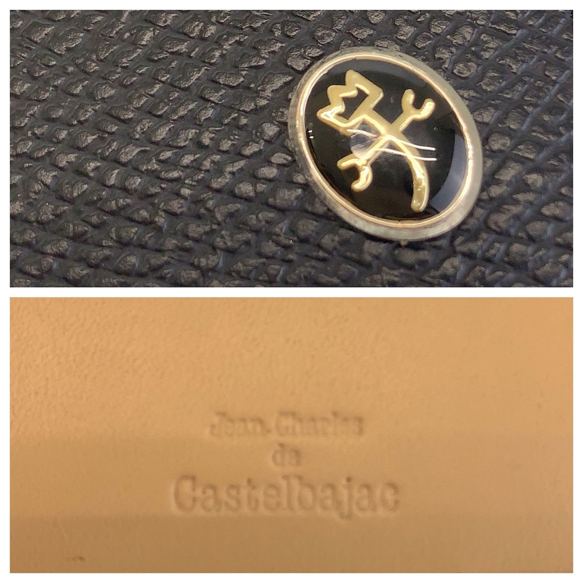 Other Other JC de CASTELBAJAC Black Leather Compact Wallet Leather Short Wallet 408369 in Very Good Condition Size ONE SIZE - 10 Thumbnail