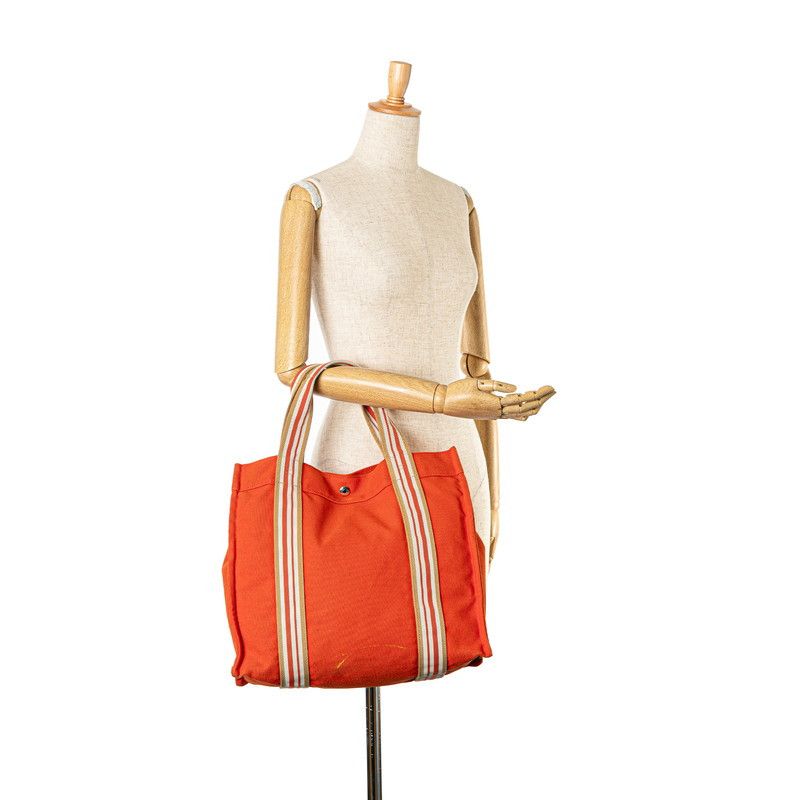 Hermes Hermes Hermes Canvas Sac de Plage Tote Bag Canvas Tote Bag in Very Good Condition Size ONE SIZE - 8 Thumbnail