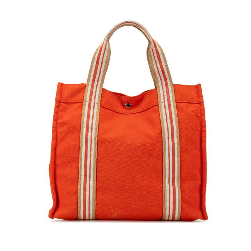Hermes Hermes Hermes Canvas Sac de Plage Tote Bag Canvas Tote Bag in Very Good Condition Size ONE SIZE - 2 Thumbnail