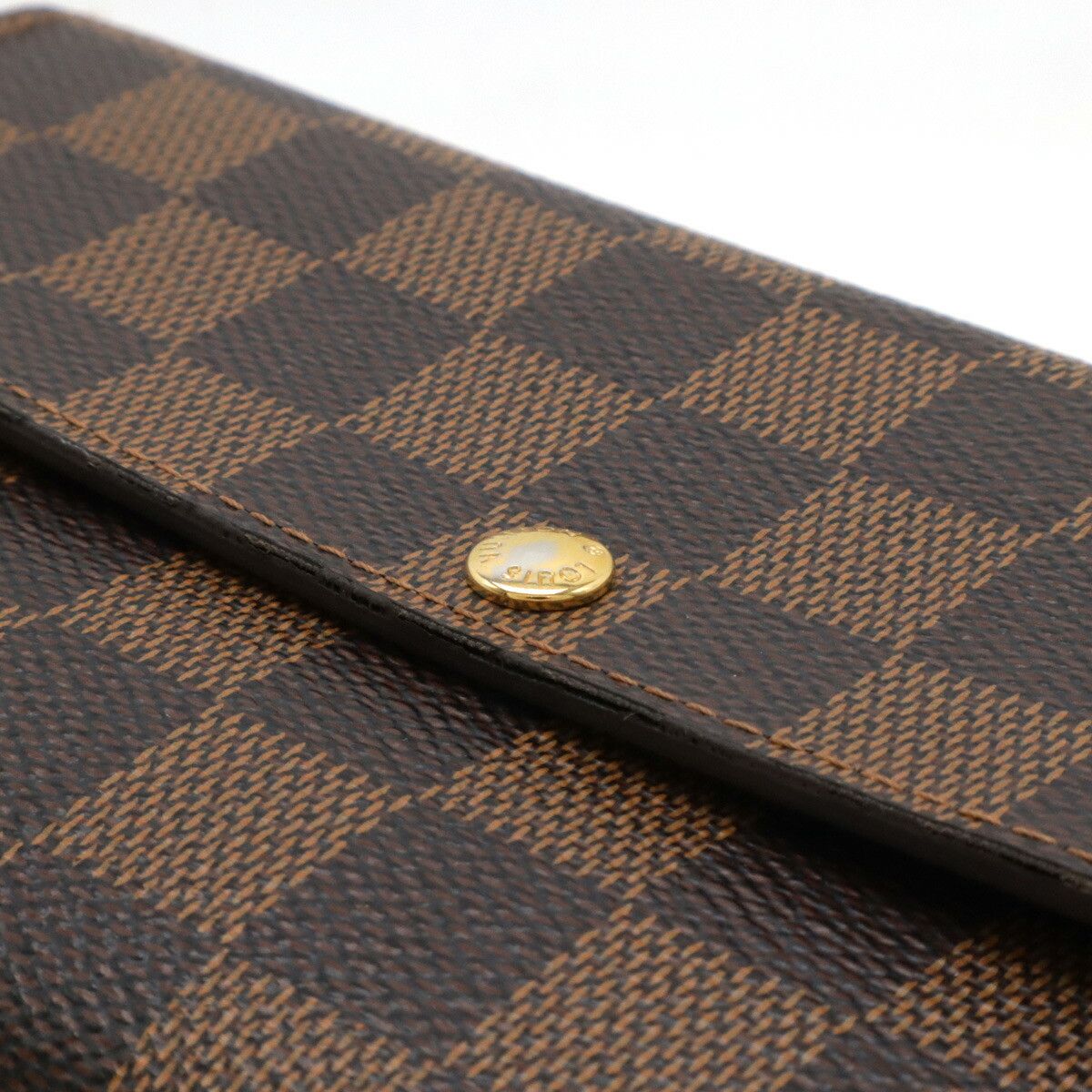 Louis Vuitton Louis Vuitton Louis Vuitton Damier Portefeuille Sarah Wallet Canvas Long Wallet N61734 Size ONE SIZE - 4 Thumbnail