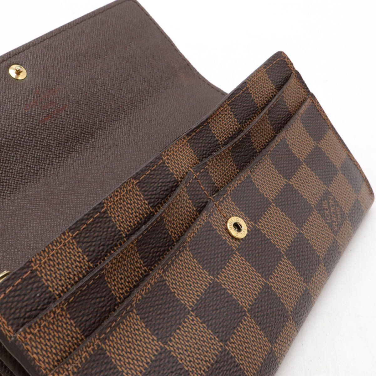 Louis Vuitton Louis Vuitton Louis Vuitton Damier Portefeuille Sarah Wallet Canvas Long Wallet N61734 Size ONE SIZE - 9 Thumbnail