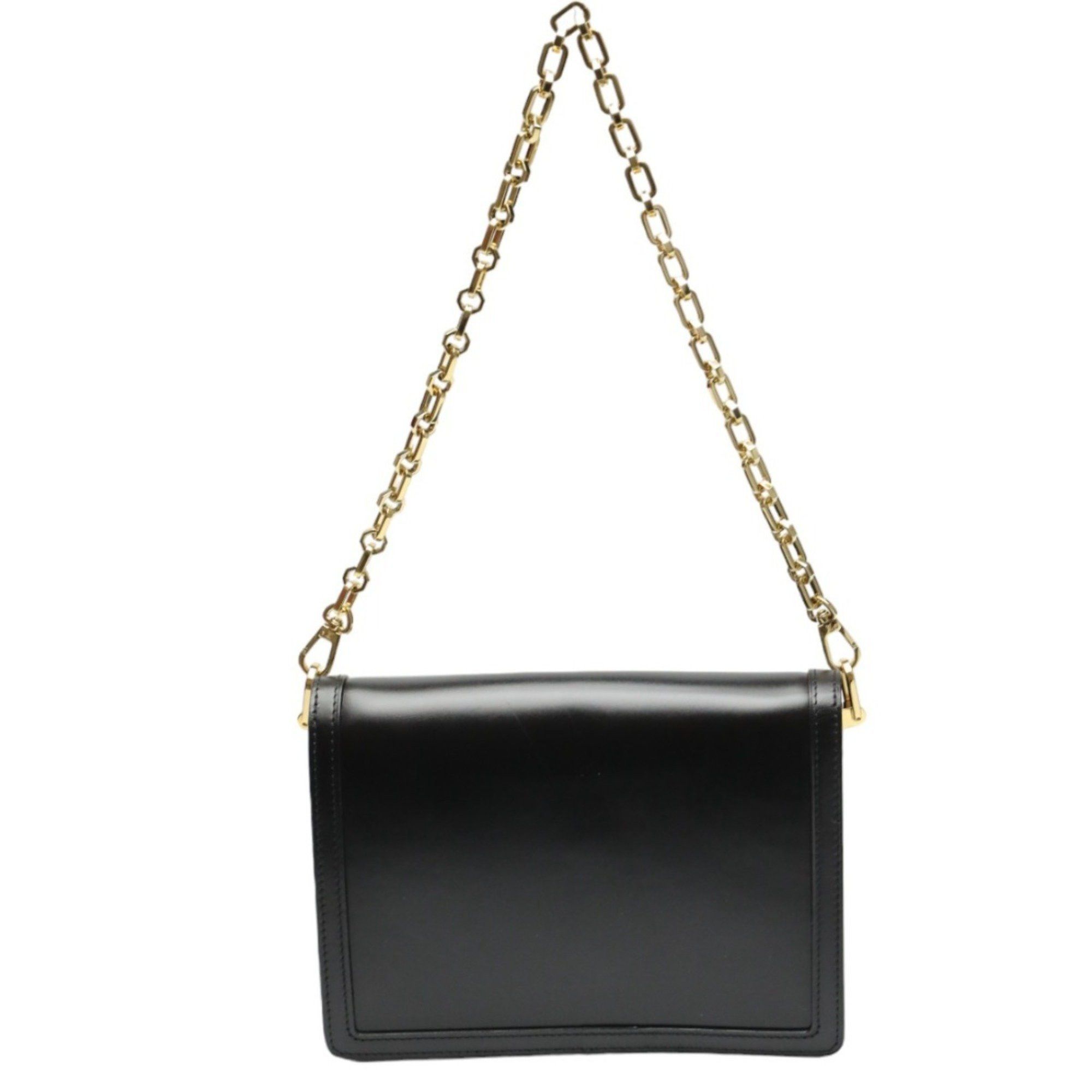 Louis Vuitton Louis Vuitton Shoulder Bag Dauphine MM LV Lock Chain Calfskin M55821 Noir Size ONE SIZE - 2 Thumbnail