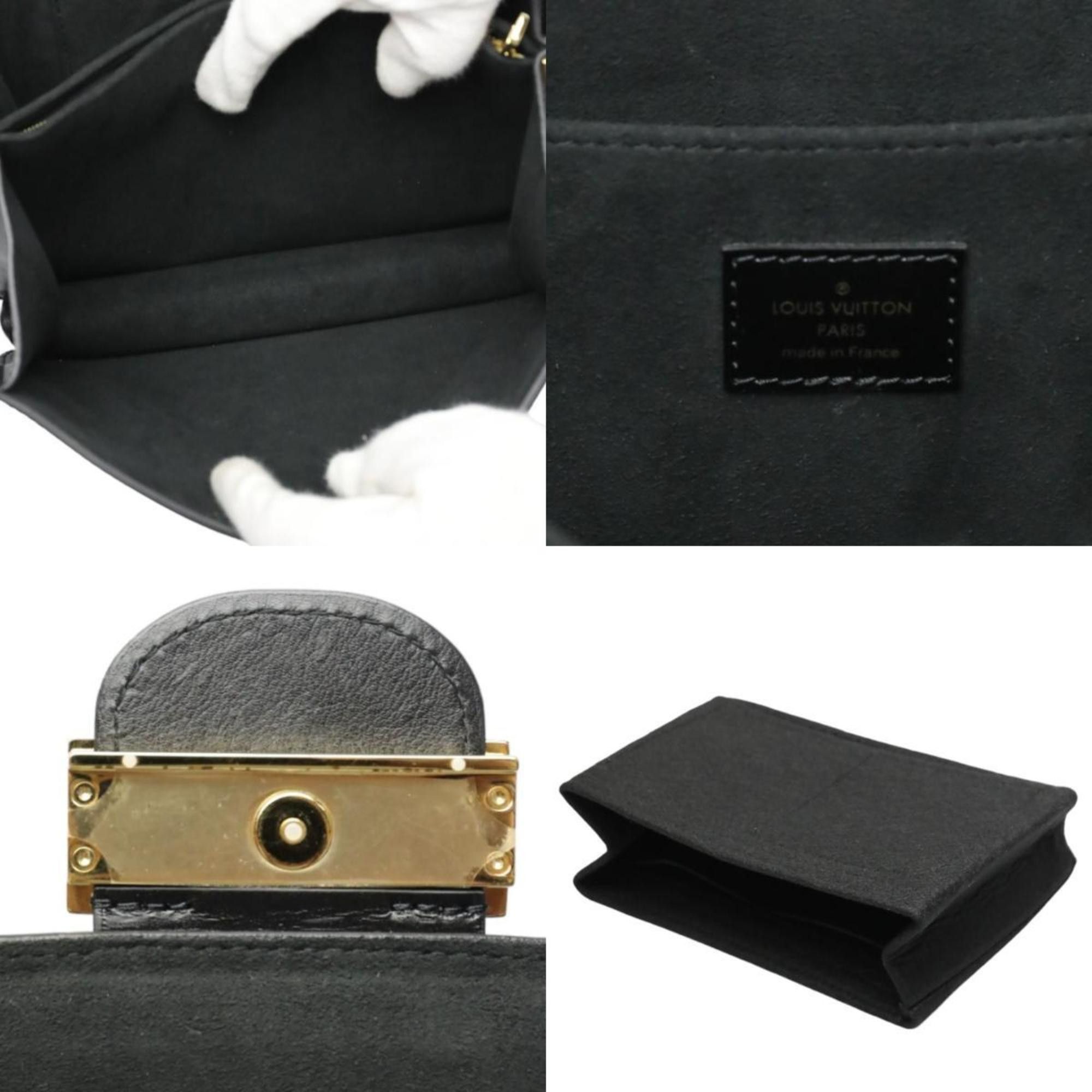 Louis Vuitton Louis Vuitton Shoulder Bag Dauphine MM LV Lock Chain Calfskin M55821 Noir Size ONE SIZE - 19 Thumbnail
