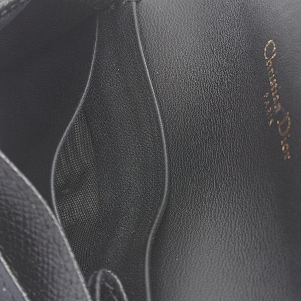 Dior Dior Dior Saddle Card Holder Black Leather Business card case S5611CBAA in Great Condition Size ONE SIZE - 7 Thumbnail