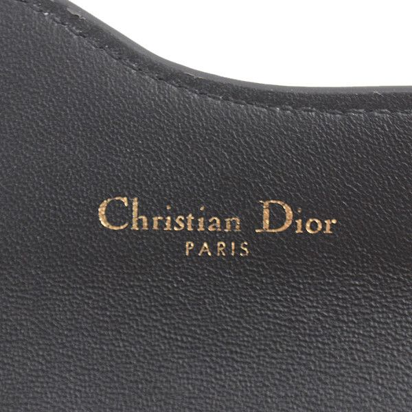 Dior Dior Dior Saddle Card Holder Black Leather Business card case S5611CBAA in Great Condition Size ONE SIZE - 3 Thumbnail