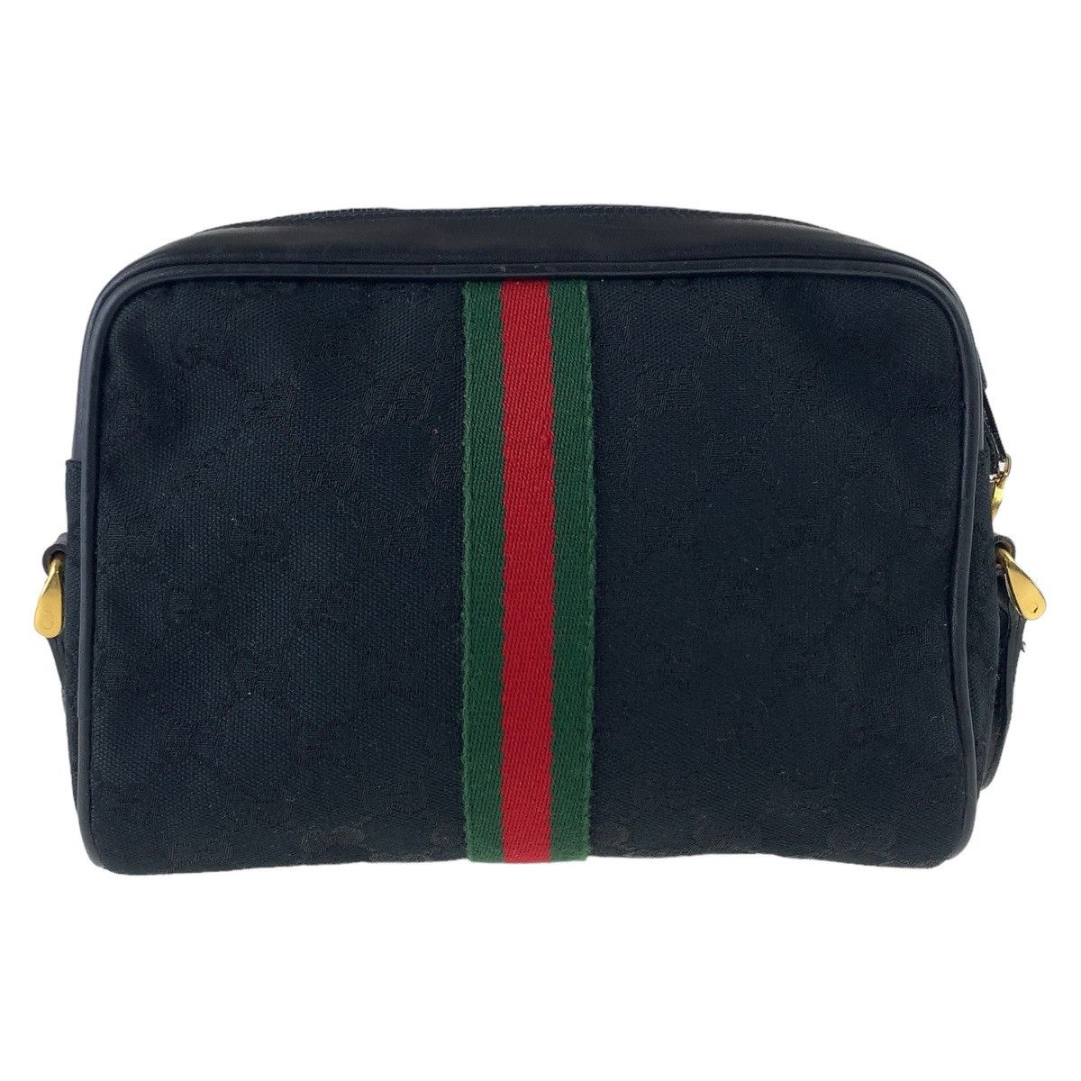 Gucci Gucci Gucci Vintage GG Canvas Leather Shoulder Bag Canvas Crossbody Bag 370013653 Size ONE SIZE - 2 Thumbnail