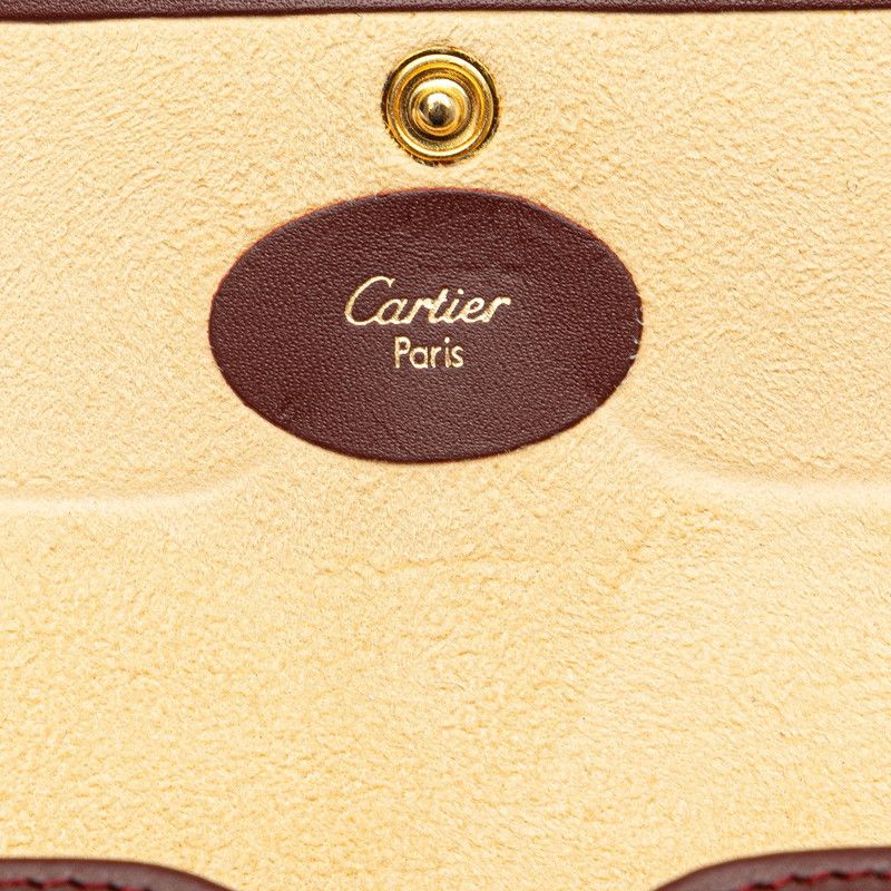 Cartier Cartier Cartier Must Line Leather Eyeglass Case Leather Glasses in Great Condition Size ONE SIZE - 5 Thumbnail