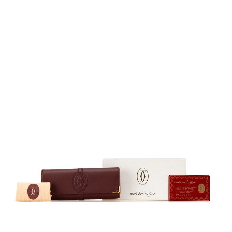 Cartier Cartier Cartier Must Line Leather Eyeglass Case Leather Glasses in Great Condition Size ONE SIZE - 7 Thumbnail