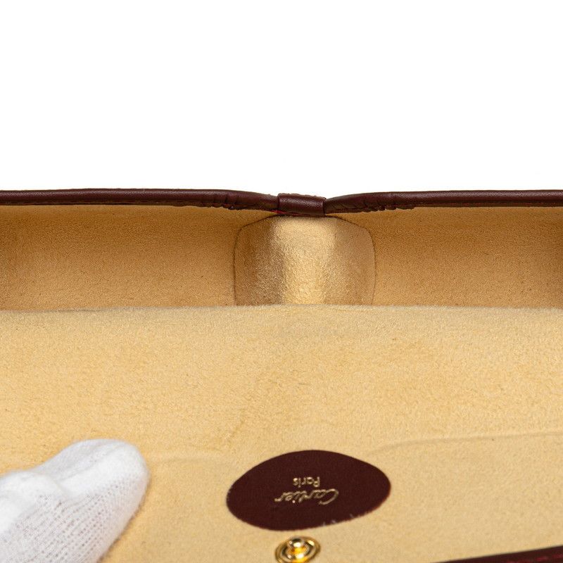 Cartier Cartier Cartier Must Line Leather Eyeglass Case Leather Glasses in Great Condition Size ONE SIZE - 4 Thumbnail