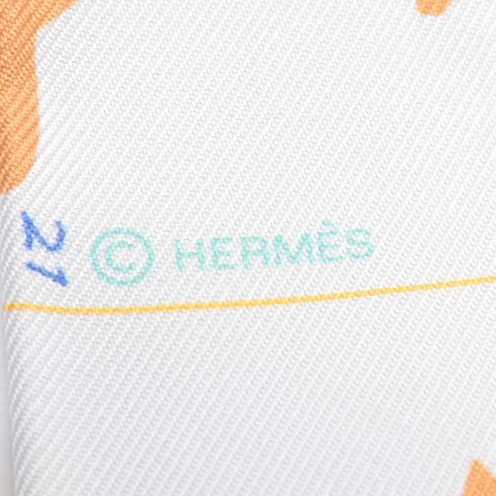 Hermes Hermes Parade Twilly Silk Scarf Canvas Scarf in Great Condition Size ONE SIZE - 2 Thumbnail
