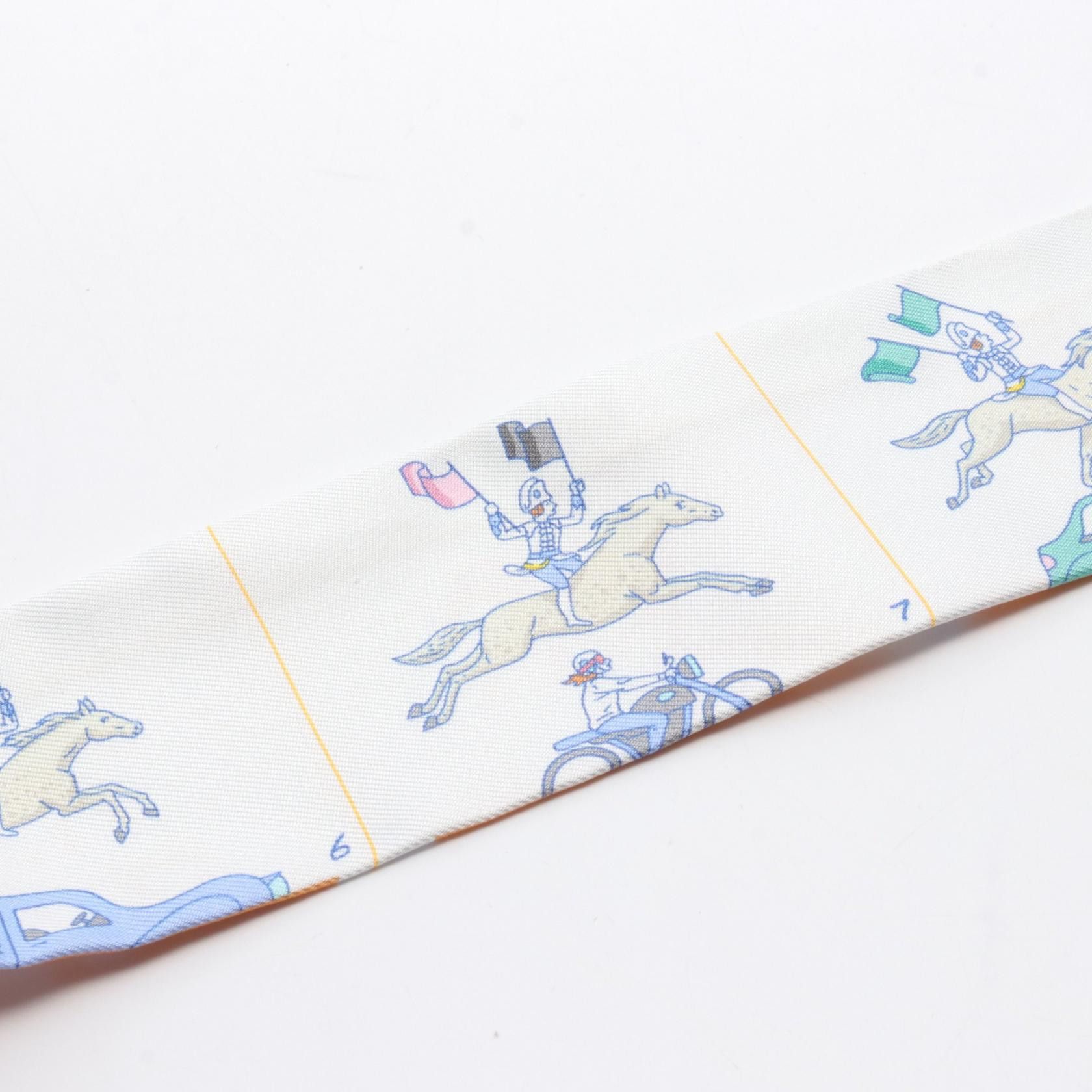 Hermes Hermes Parade Twilly Silk Scarf Canvas Scarf in Great Condition Size ONE SIZE - 4 Thumbnail