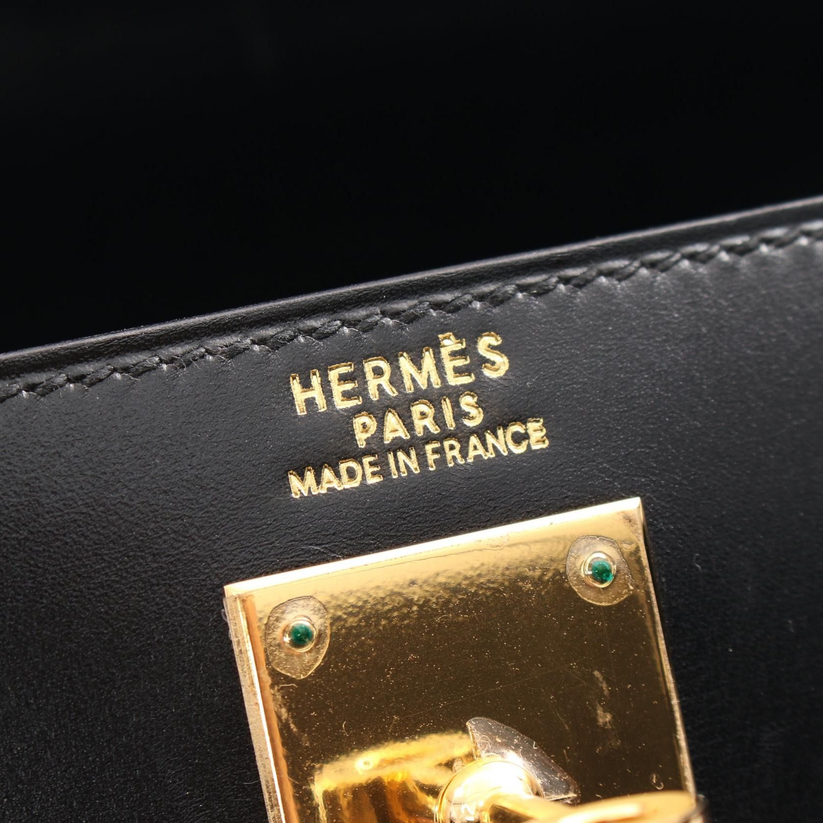 Hermes Hermes Box Kelly 32 Leather Handbag in Great Condition Size ONE SIZE - 4 Thumbnail