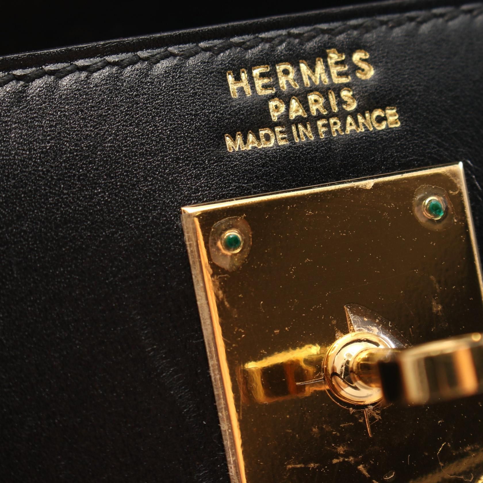 Hermes Hermes Box Kelly 32 Leather Handbag in Great Condition Size ONE SIZE - 10 Thumbnail