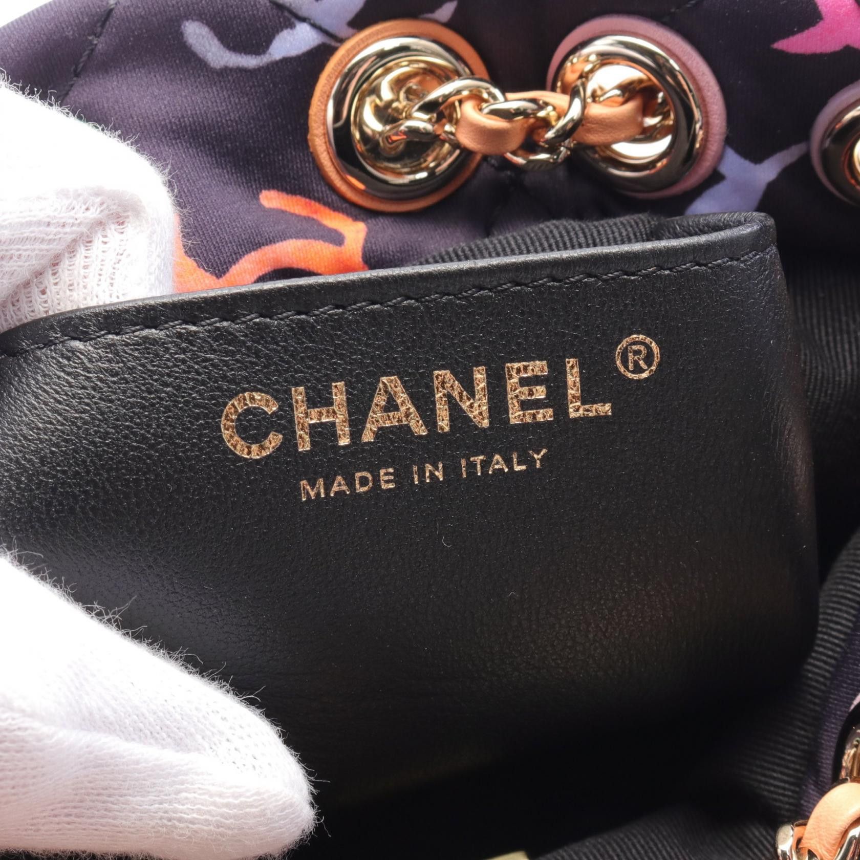 Chanel Chanel CC Drawstring Backpack Canvas Backpack AS4810 in Excellent Condition Size ONE SIZE - 4 Thumbnail
