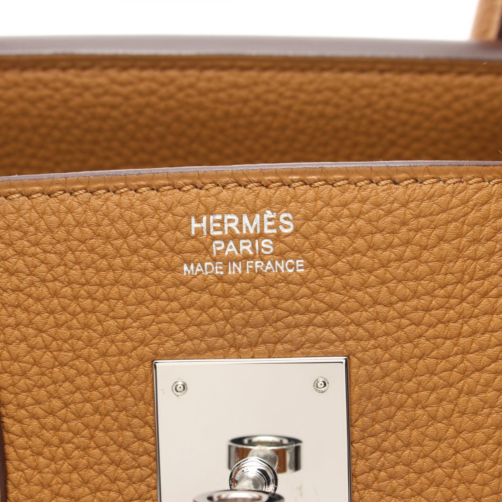 Hermes Hermes Togo Verso Birkin 30 Leather Handbag 072019CK in Great Condition Size ONE SIZE - 4 Thumbnail