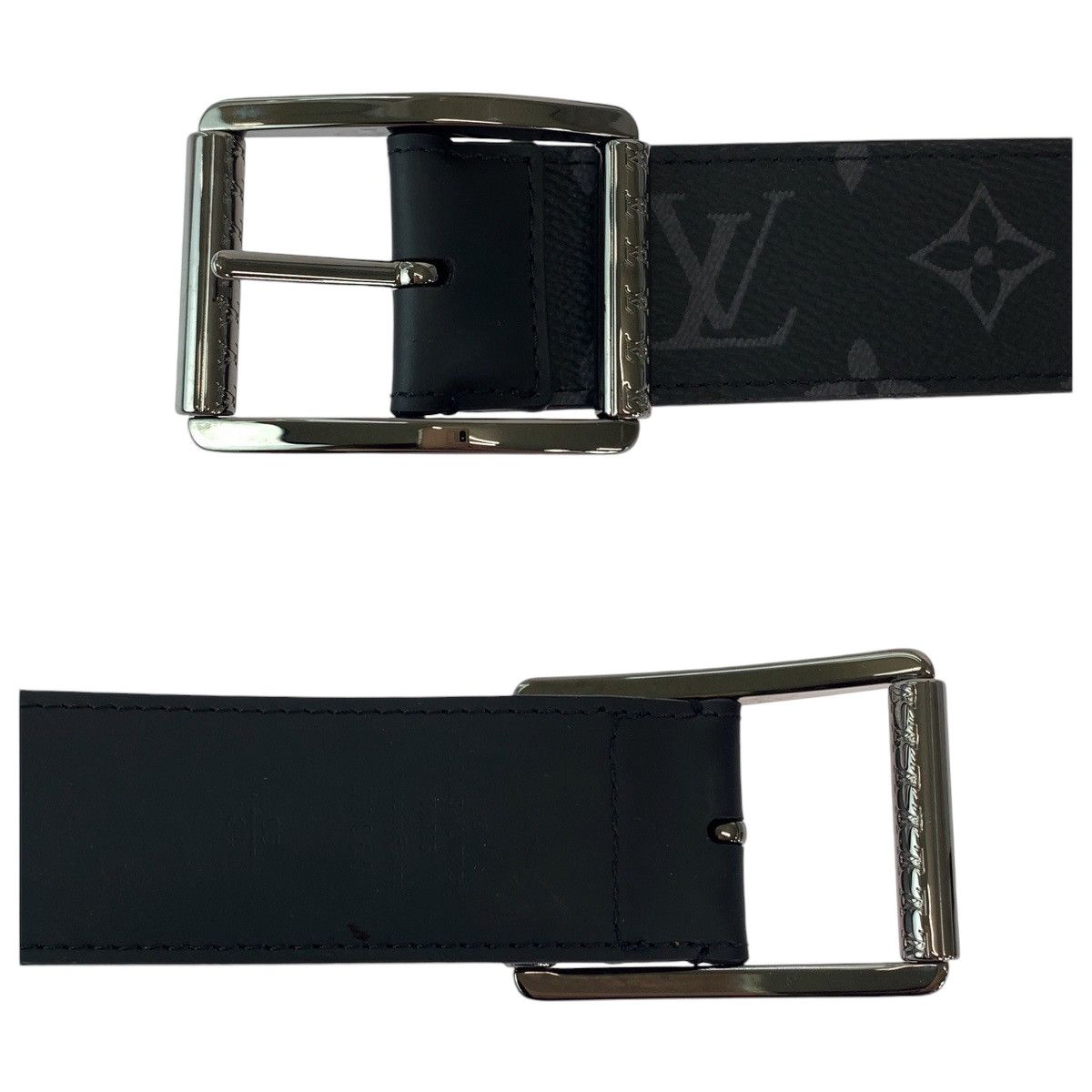 Louis Vuitton Louis Vuitton Louis Vuitton Monogram Eclipse Belt M9044 Canvas Belt M9044 in Very Good Condition Size ONE SIZE - 6 Thumbnail