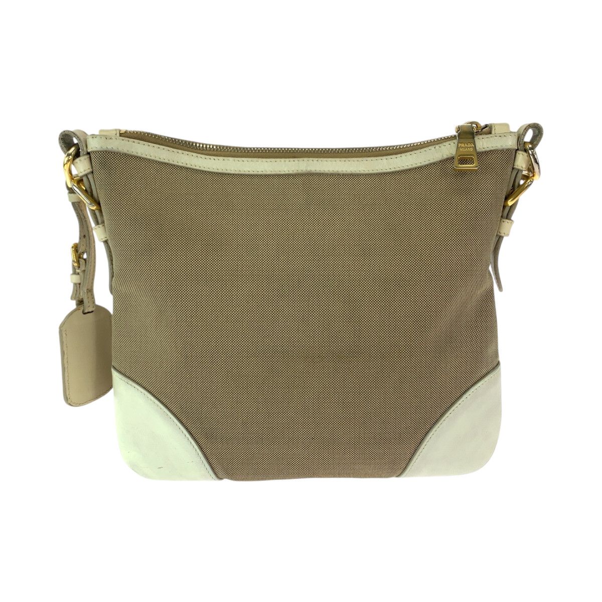 Prada Prada Prada Canvas Logo Jacquard Shoulder Bag BT0867 Canvas Crossbody Bag BT0867 in Very Good Condition Size ONE SIZE - 2 Thumbnail