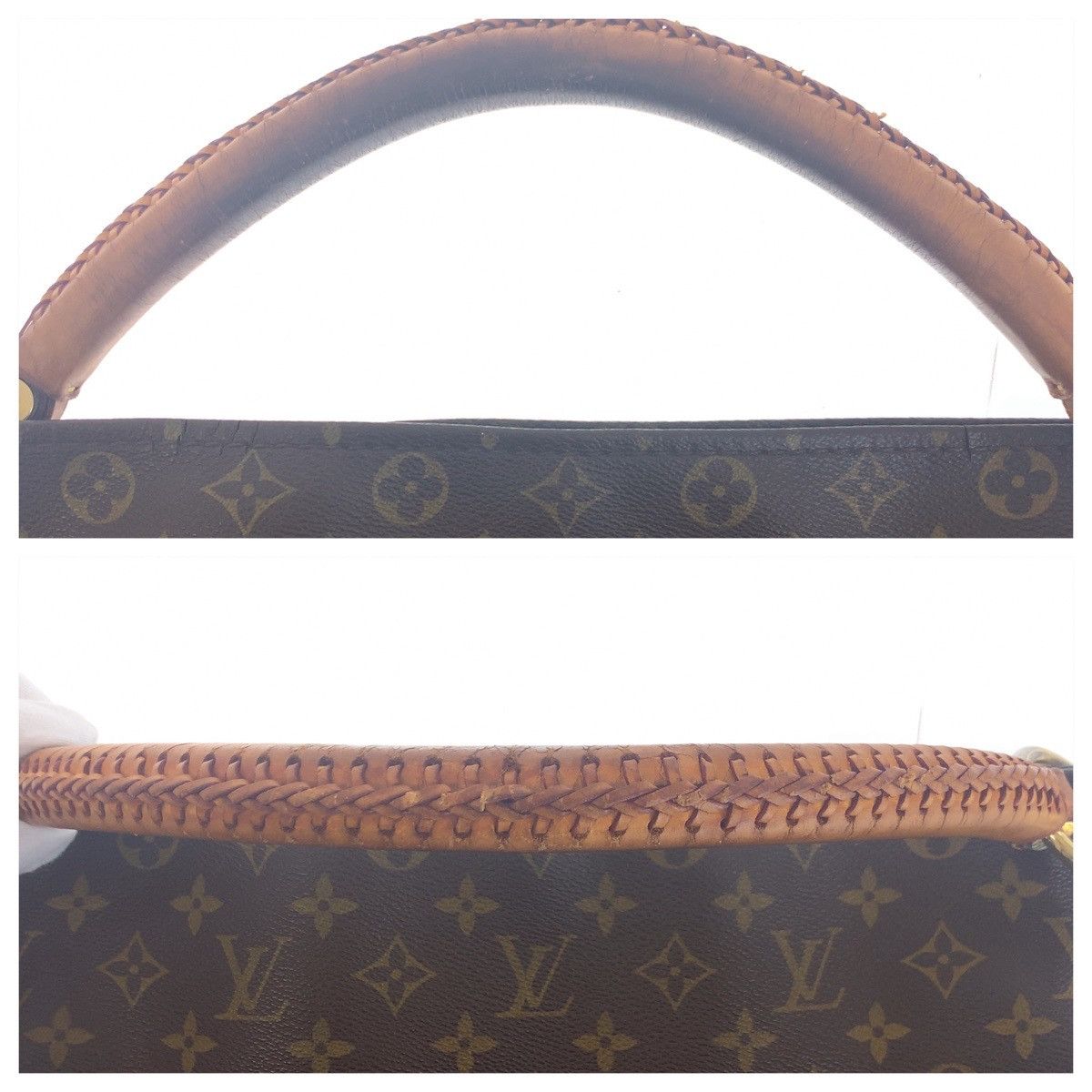 Louis Vuitton Louis Vuitton Louis Vuitton Artsy MM Shoulder Bag PVC/Leather Canvas Shoulder Bag M40249 in Good Condition Size ONE SIZE - 10 Thumbnail