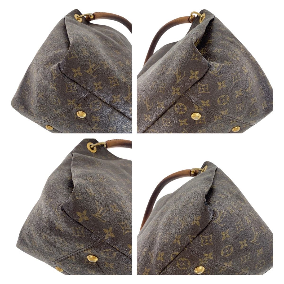 Louis Vuitton Louis Vuitton Louis Vuitton Artsy MM Shoulder Bag PVC/Leather Canvas Shoulder Bag M40249 in Good Condition Size ONE SIZE - 3 Thumbnail
