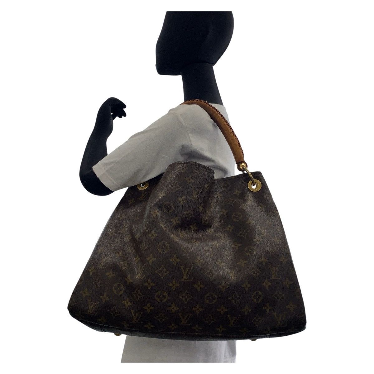 Louis Vuitton Louis Vuitton Louis Vuitton Artsy MM Shoulder Bag PVC/Leather Canvas Shoulder Bag M40249 in Good Condition Size ONE SIZE - 8 Thumbnail