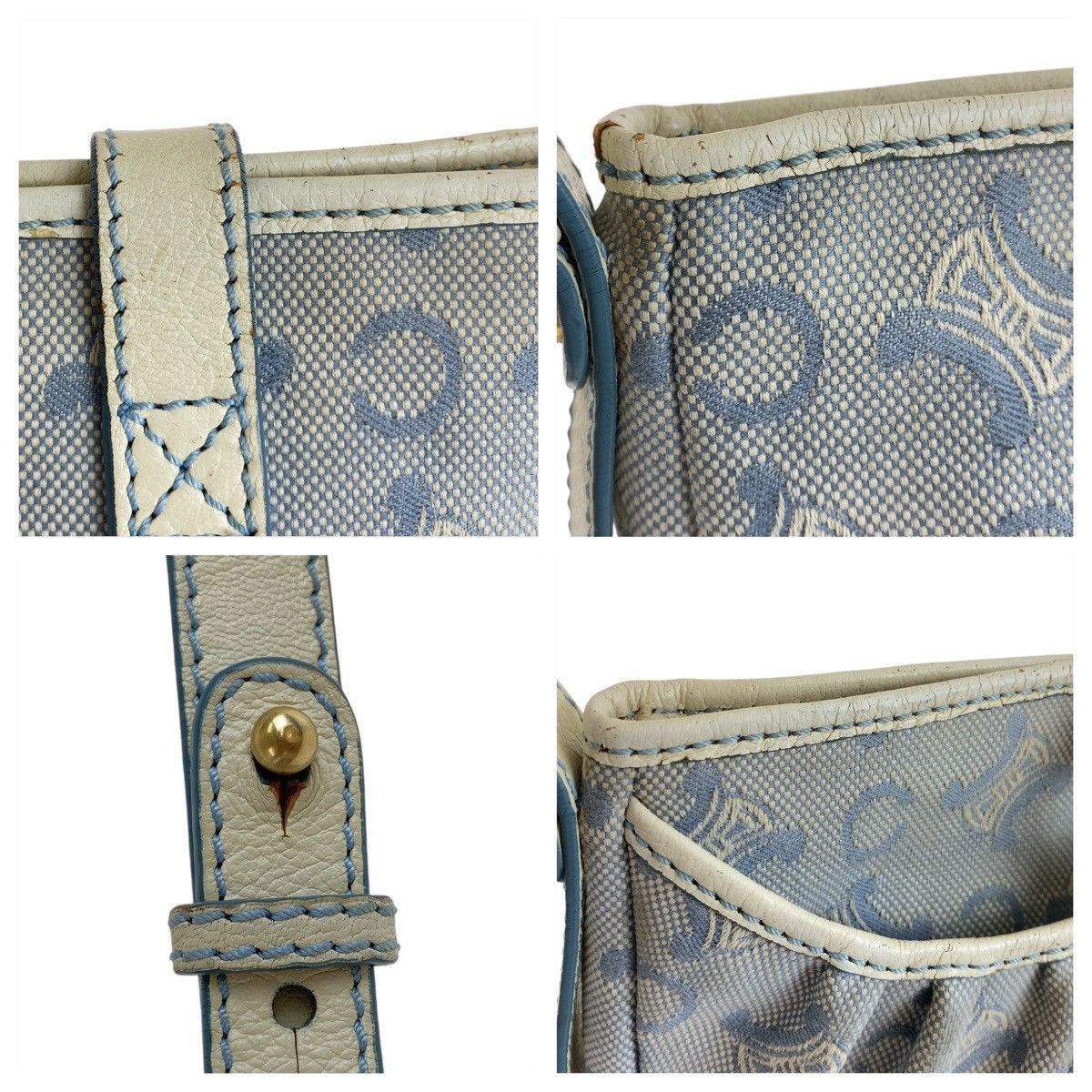 Celine Celine Celine Macadam Canvas Leather Crossbody Bag Canvas Crossbody Bag in Very Good Condition Size ONE SIZE - 8 Thumbnail