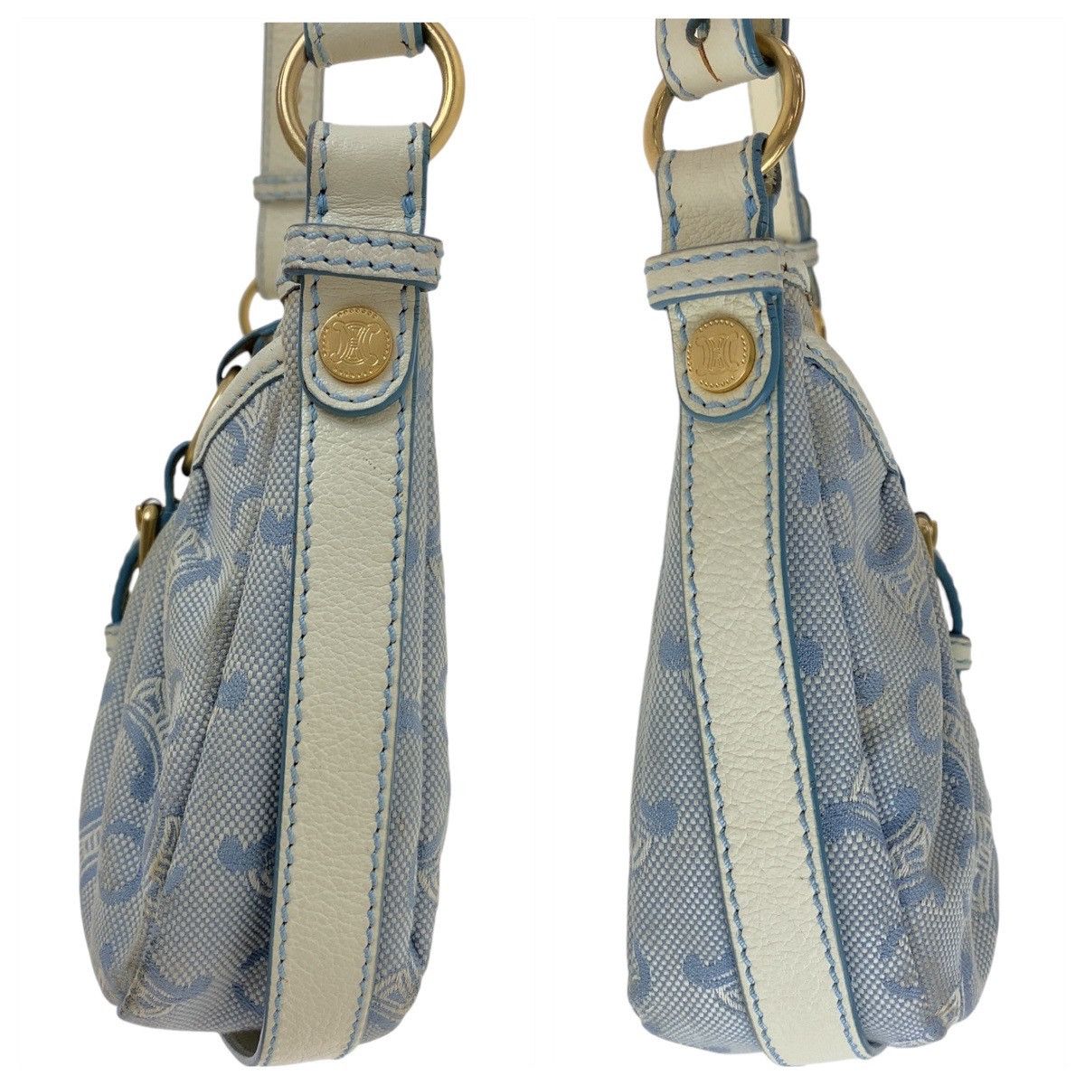 Celine Celine Celine Macadam Canvas Leather Crossbody Bag Canvas Crossbody Bag in Very Good Condition Size ONE SIZE - 5 Thumbnail