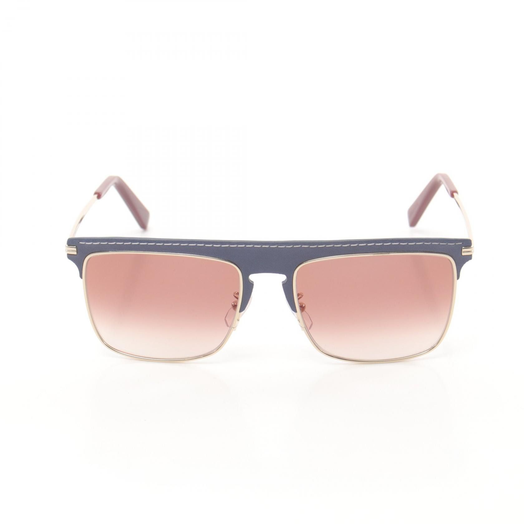 Loewe Loewe Leather Trim Oversized Tinted Sunglasses Plastic Sunglasses LW40006U 33G in Great Condition Size ONE SIZE - 2 Thumbnail