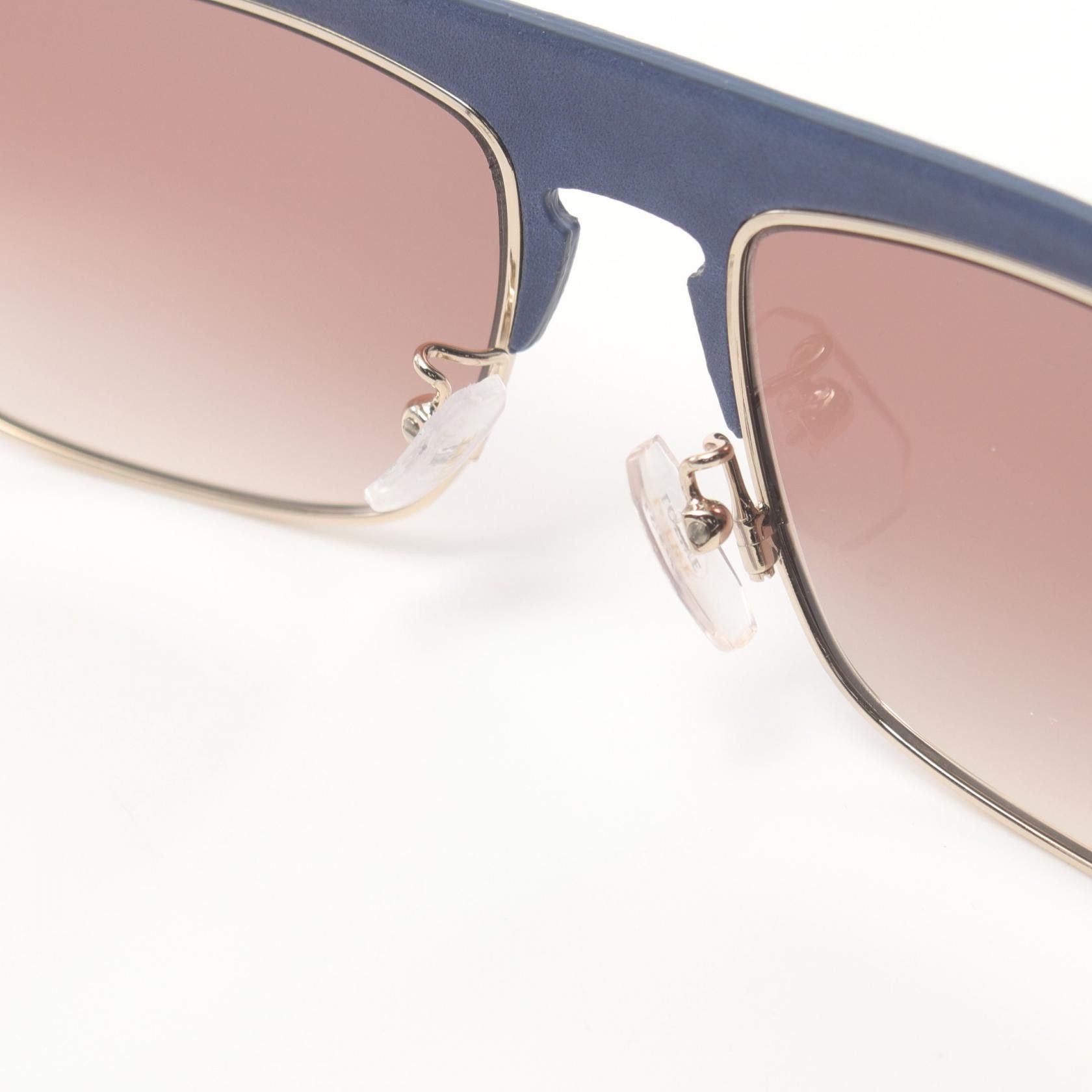Loewe Loewe Leather Trim Oversized Tinted Sunglasses Plastic Sunglasses LW40006U 33G in Great Condition Size ONE SIZE - 6 Thumbnail