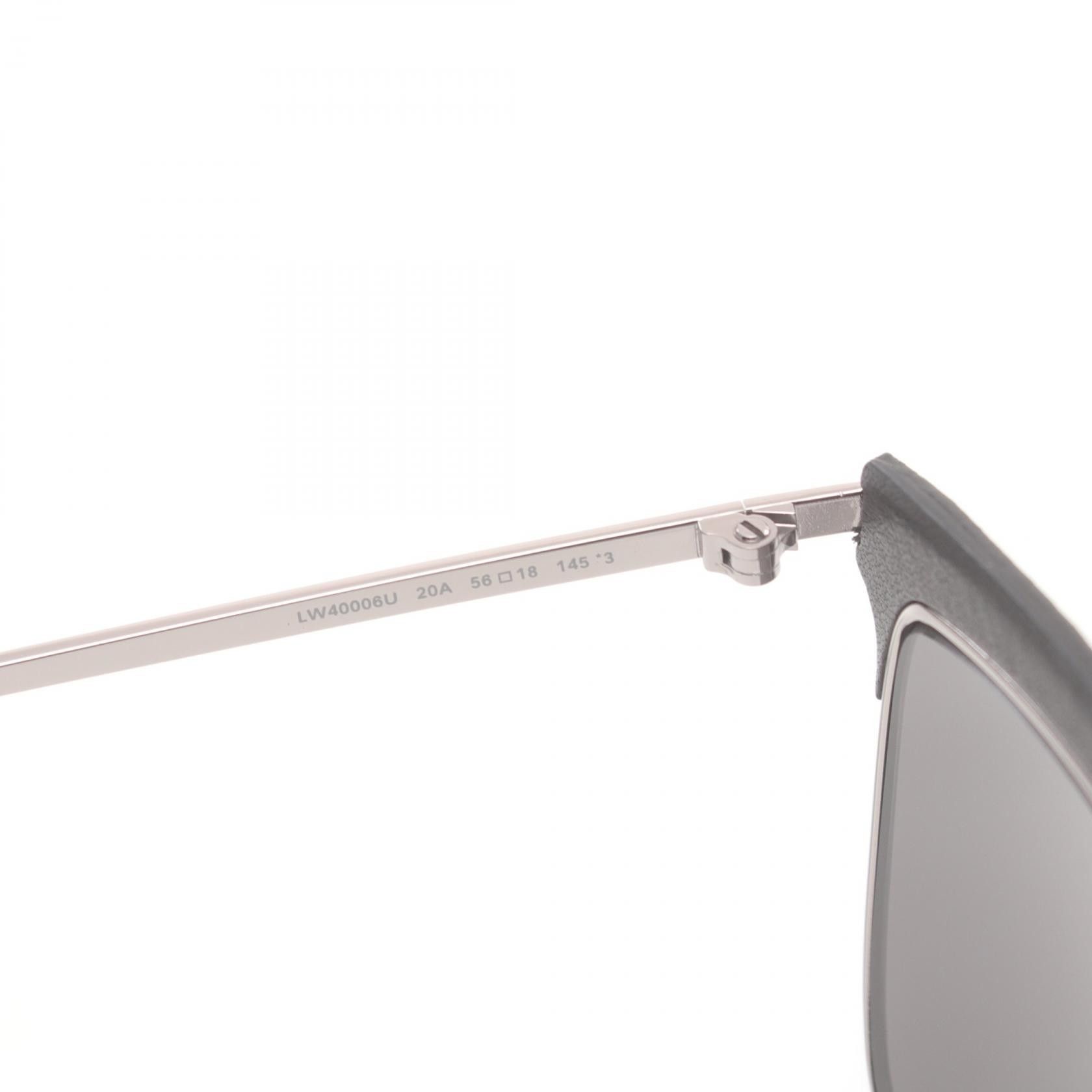 Loewe Loewe Leather Trim Oversized Tinted Sunglasses Plastic Sunglasses LW40006U 20A in Excellent Condition Size ONE SIZE - 5 Thumbnail