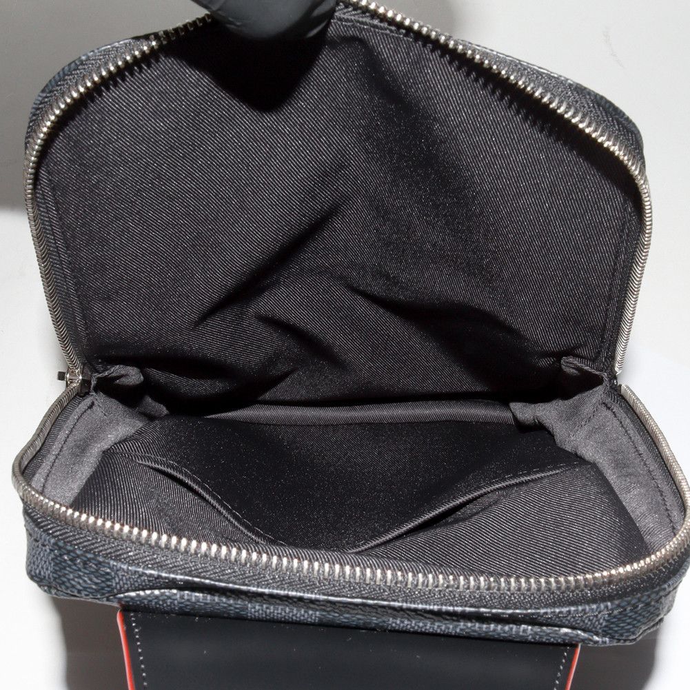 Louis Vuitton Louis Vuitton Louis Vuitton Damier Graphite Sling Bag N44055 Canvas Belt Bag N44055 in Pristine Condition Size ONE SIZE - 4 Thumbnail