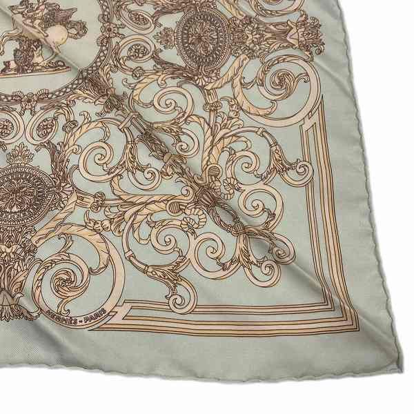 Hermes Hermes Hermes Silk Scarf Mint Green Canvas Scarf in Good Condition Size ONE SIZE - 5 Thumbnail