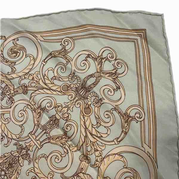 Hermes Hermes Hermes Silk Scarf Mint Green Canvas Scarf in Good Condition Size ONE SIZE - 3 Thumbnail