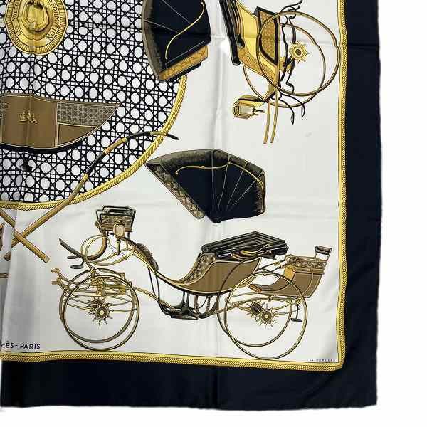 Hermes Hermes Hermes Silk Scarf with Carriage Design Canvas Scarf in Good Condition Size ONE SIZE - 5 Thumbnail