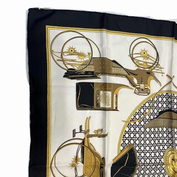 Hermes Hermes Hermes Silk Scarf with Carriage Design Canvas Scarf in Good Condition Size ONE SIZE - 7 Thumbnail