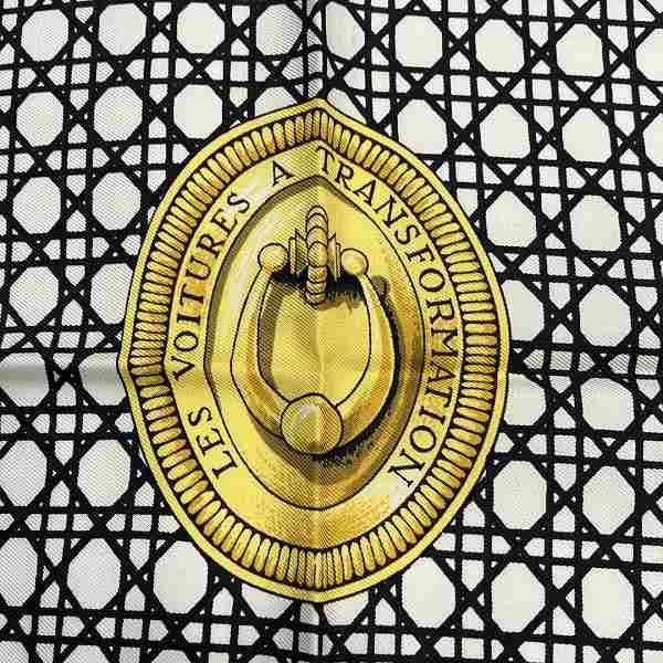 Hermes Hermes Hermes Silk Scarf with Carriage Design Canvas Scarf in Good Condition Size ONE SIZE - 2 Thumbnail