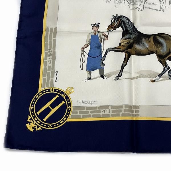 Hermes Hermes Hermes Silk Scarf Canvas Scarf in Great Condition Size ONE SIZE - 3 Thumbnail