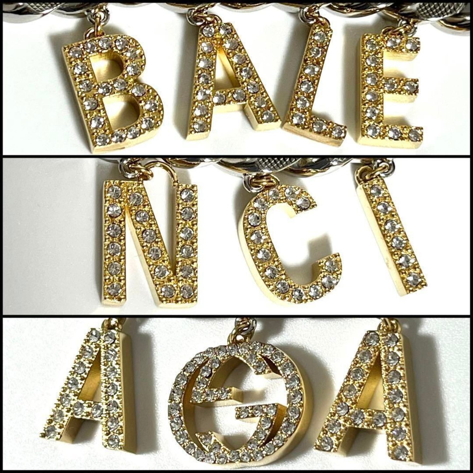 Gucci GUCCI BALENCIAGA Men's Script Choker Pendant Necklace Size ONE SIZE - 5 Thumbnail