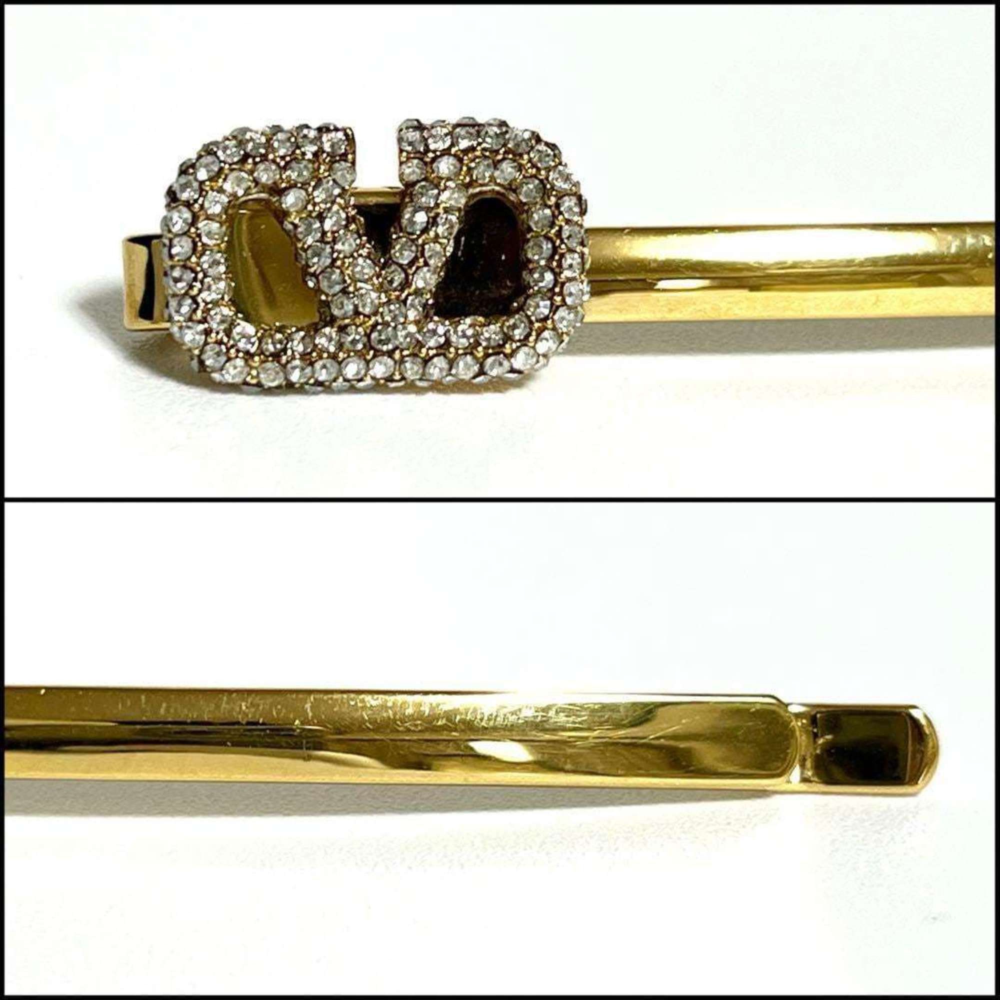 Valentino Valentino Women's VLOGO Signature Hair Clip Hairpin Barrette Size ONE SIZE - 4 Thumbnail