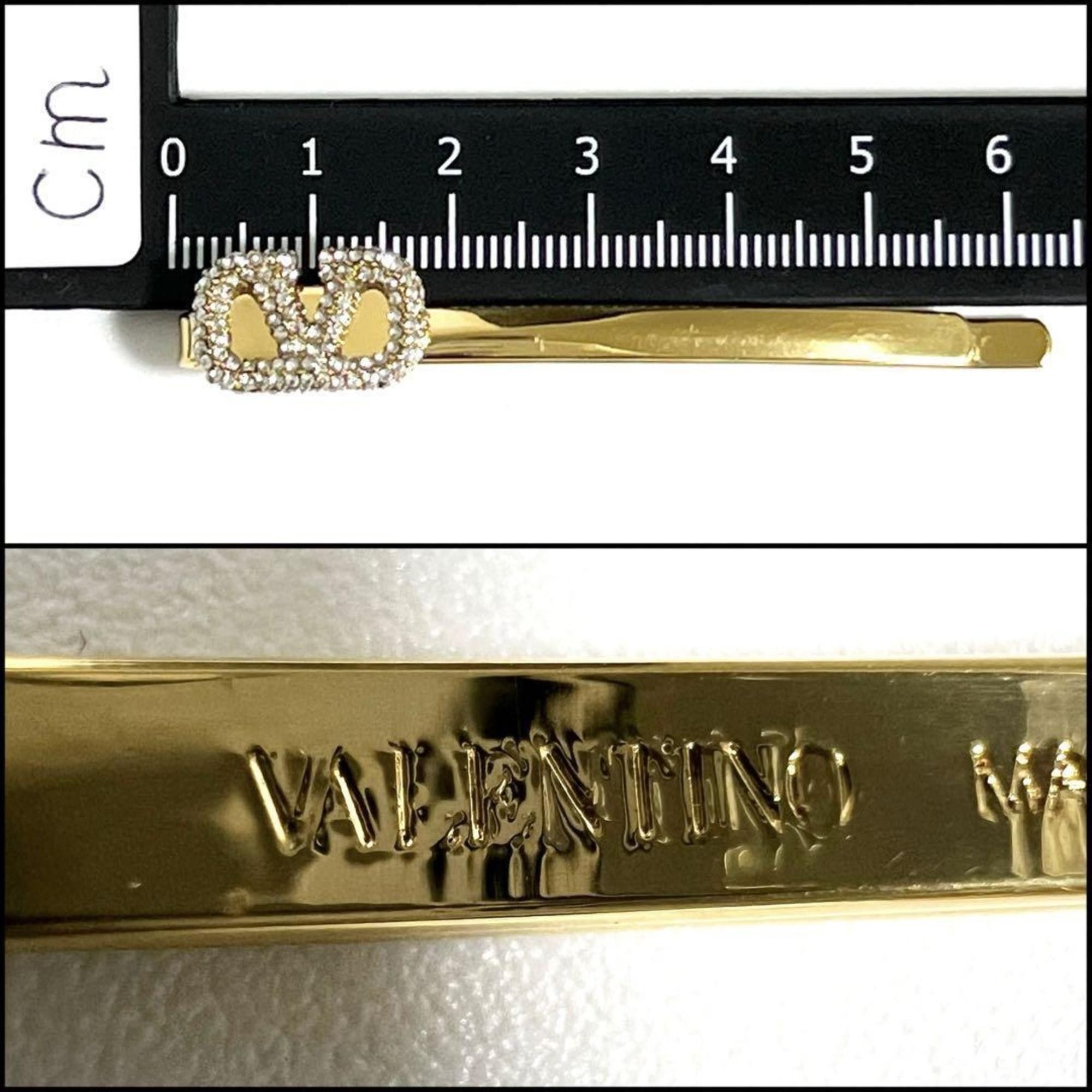 Valentino Valentino Women's VLOGO Signature Hair Clip Hairpin Barrette Size ONE SIZE - 8 Thumbnail