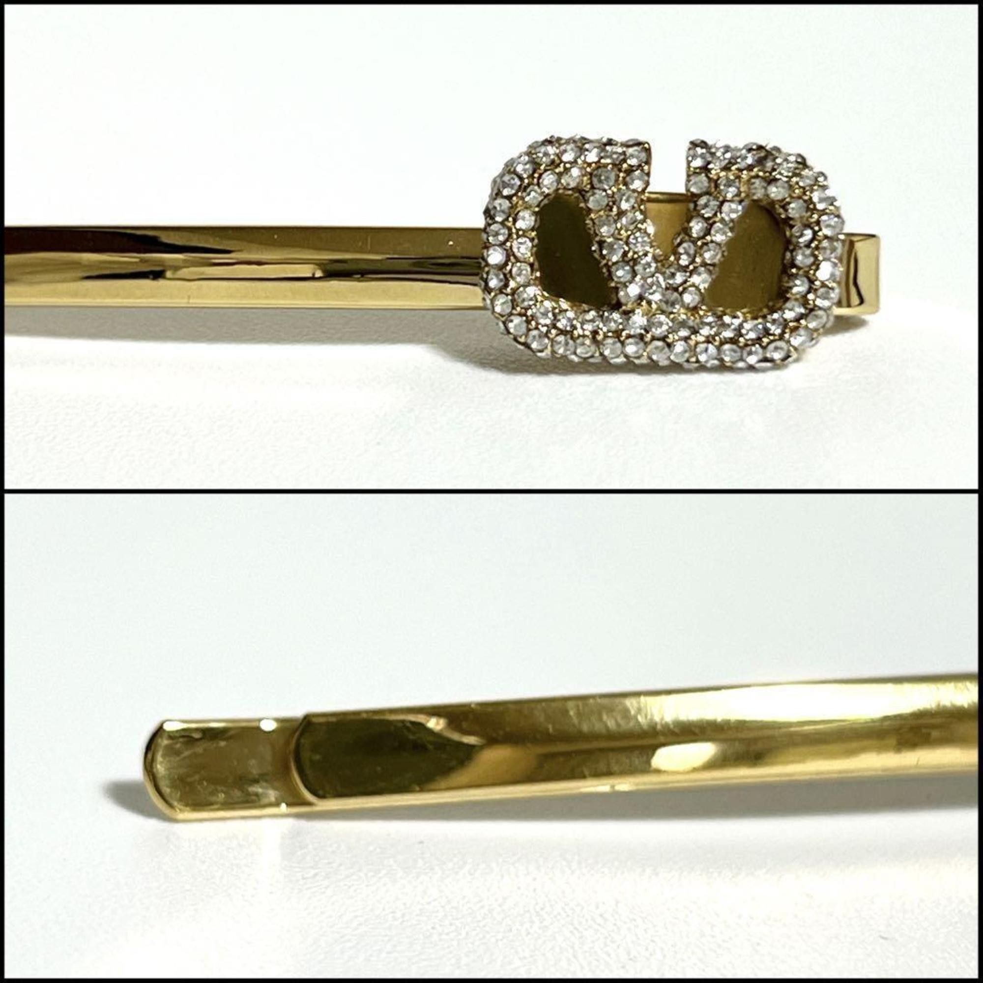 Valentino Valentino Women's VLOGO Signature Hair Clip Hairpin Barrette Size ONE SIZE - 3 Thumbnail