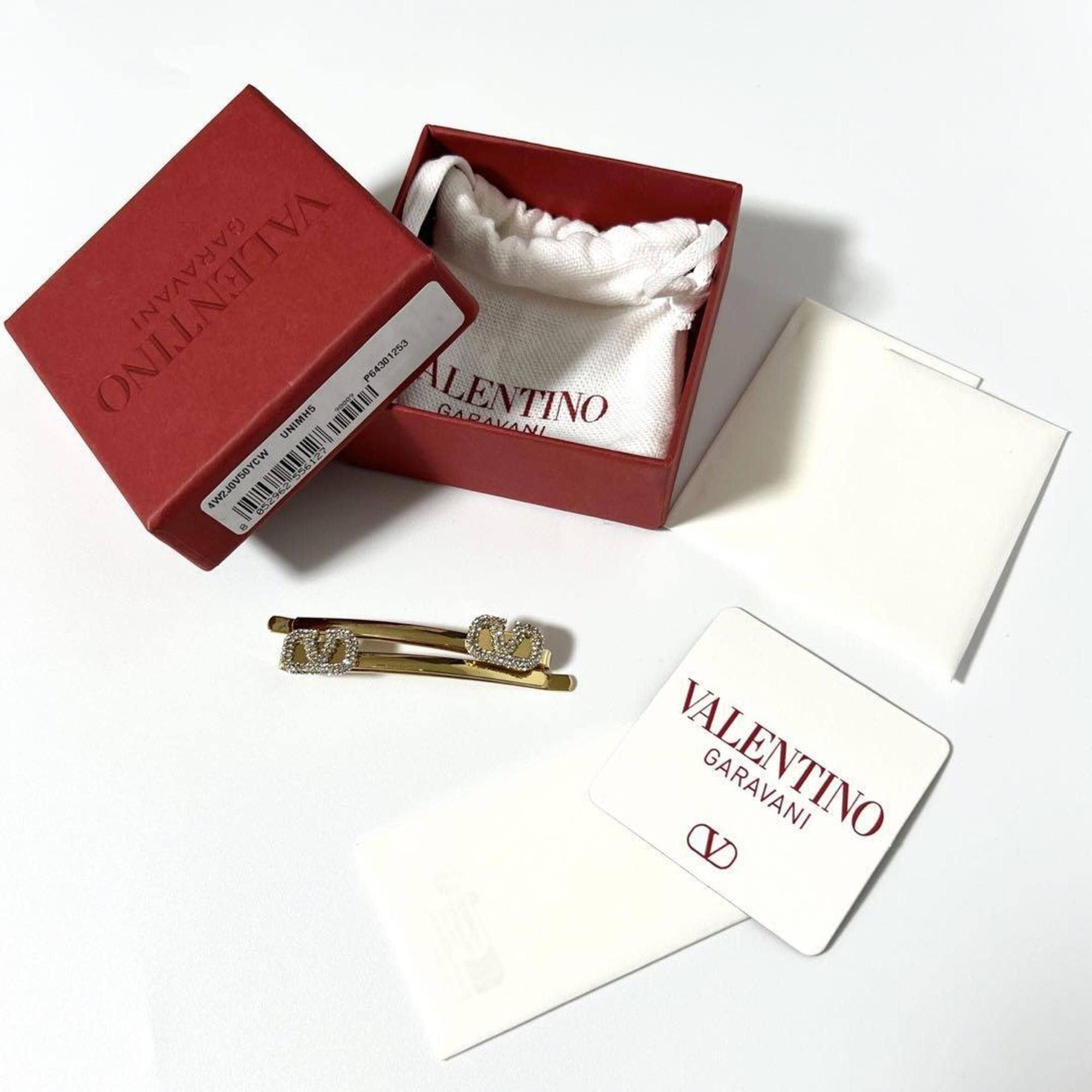 Valentino Valentino Women's VLOGO Signature Hair Clip Hairpin Barrette Size ONE SIZE - 9 Thumbnail