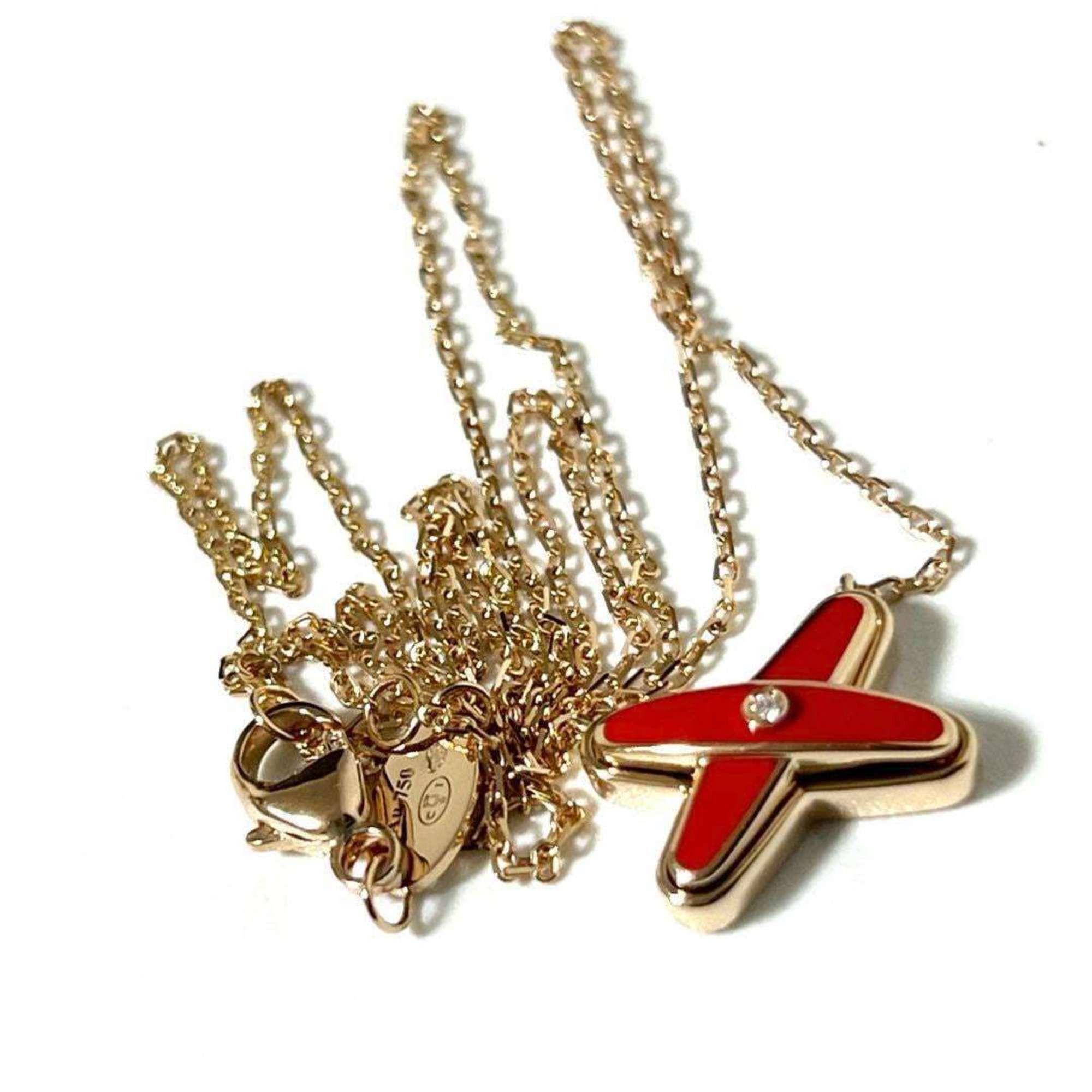 Other CHAUMET Women's Jeux de Liens Pendant Necklace K18 Pink Gold Diamond Size ONE SIZE - 4 Thumbnail