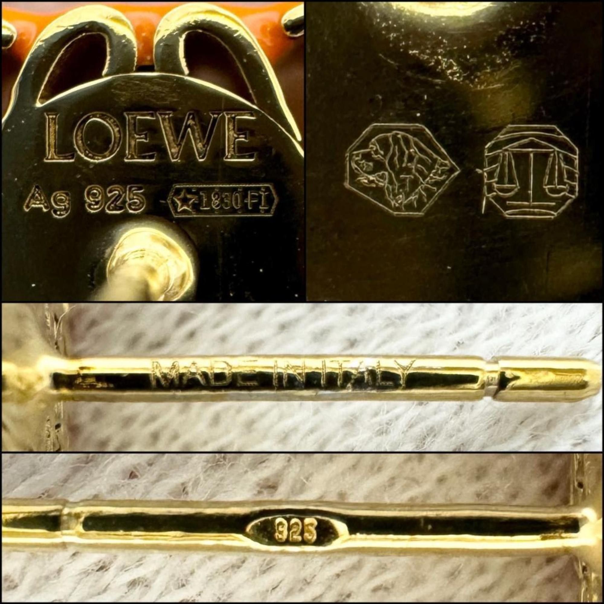 Loewe LOEWE Women's Anagram Stud Earrings in Silver 925 Size ONE SIZE - 8 Thumbnail