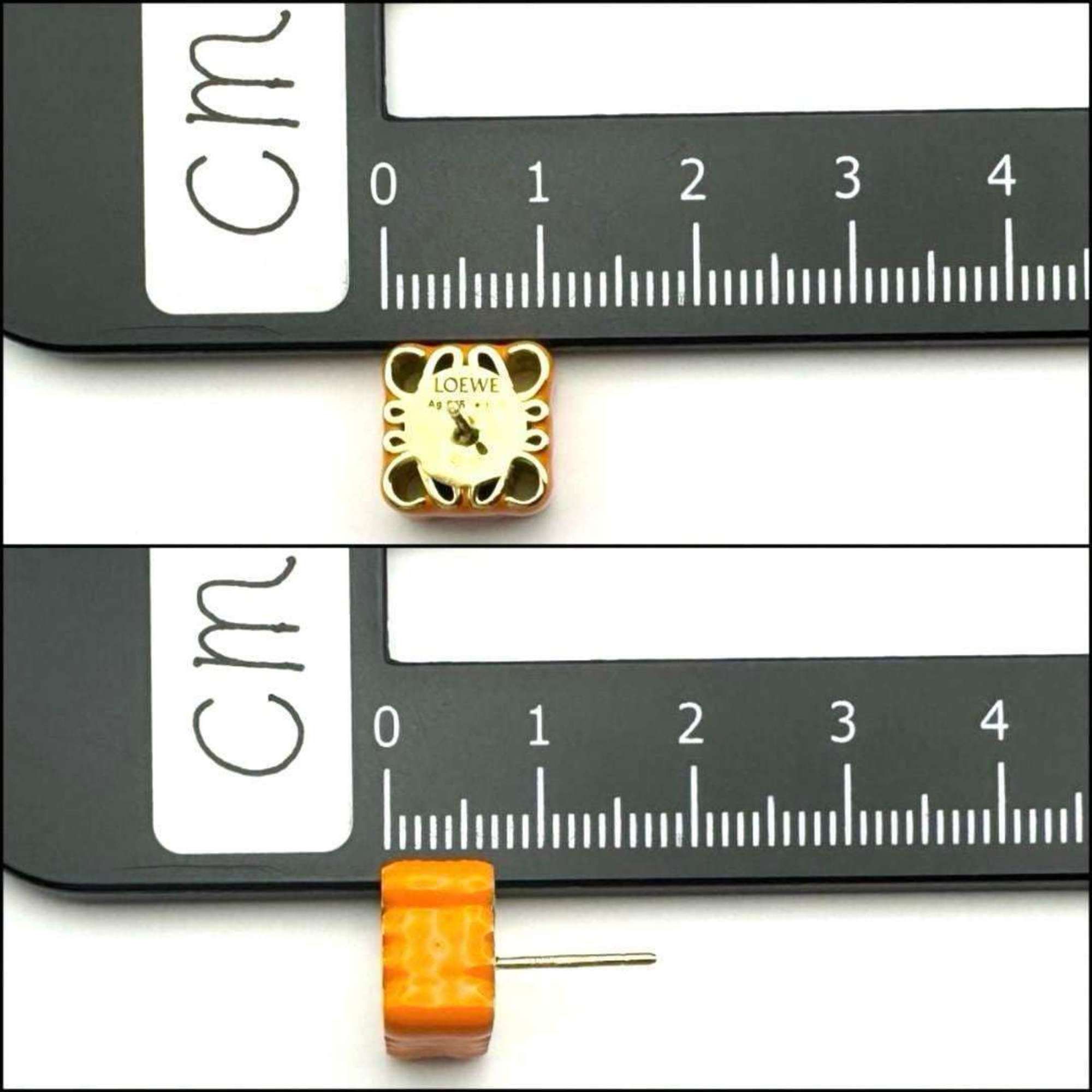 Loewe LOEWE Women's Anagram Stud Earrings in Silver 925 Size ONE SIZE - 9 Thumbnail