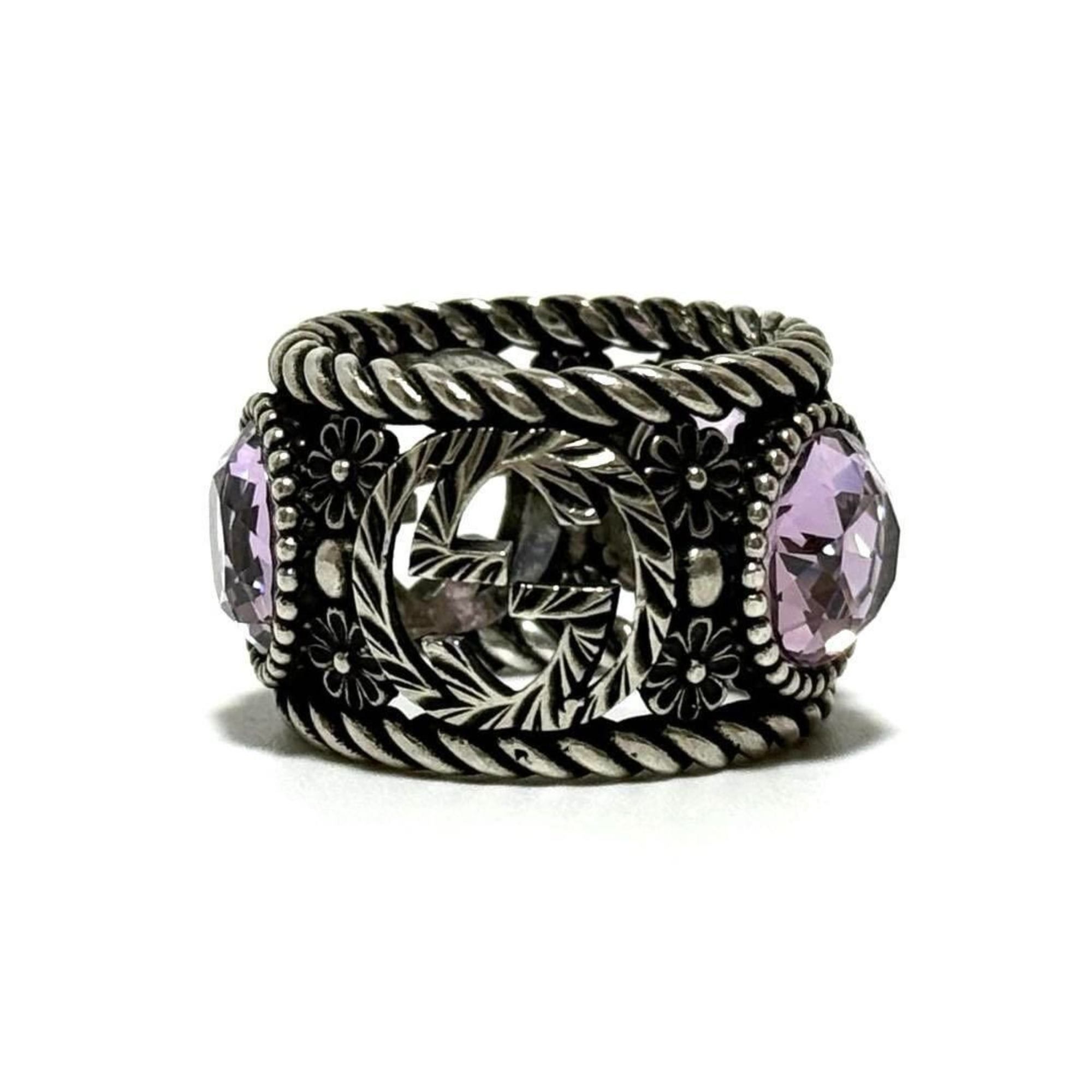 Gucci GUCCI Women's Interlocking G Ring, Silver Size ONE SIZE - 3 Thumbnail
