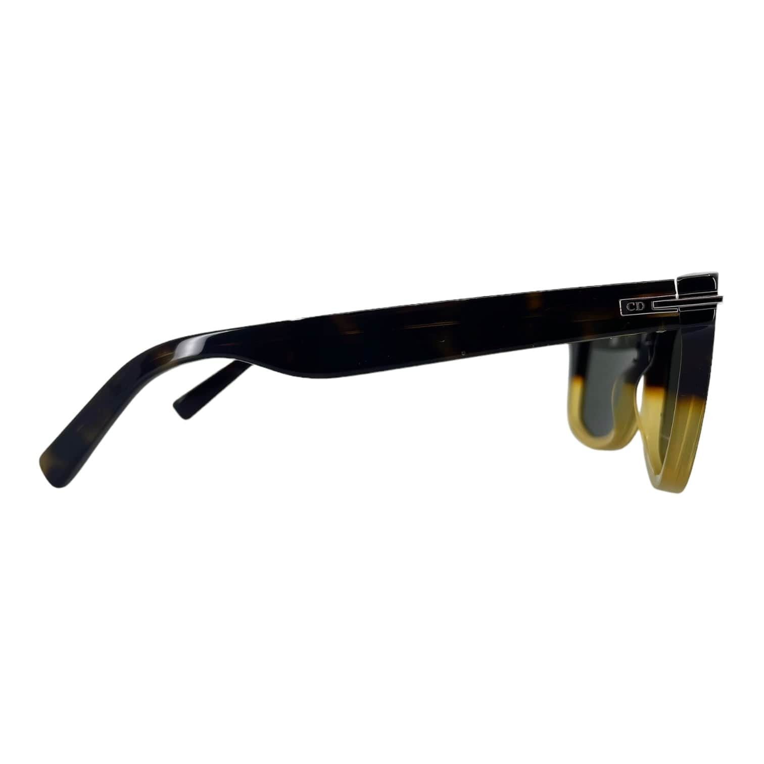 Dior Dior Black Suit S13I Sunglasses Black Yellow Size ONE SIZE - 2 Thumbnail